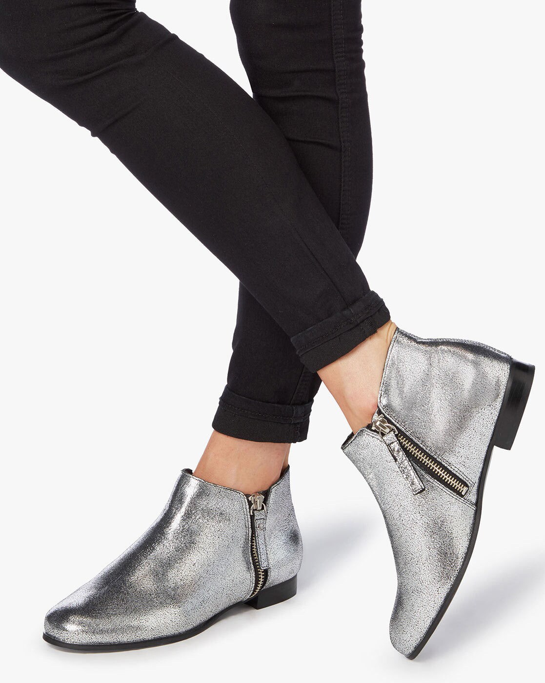 dune silver boots