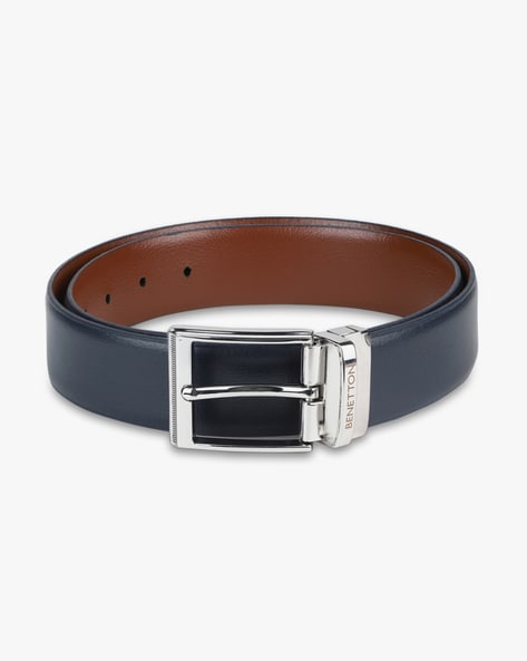 united colors of benetton men's leather belt