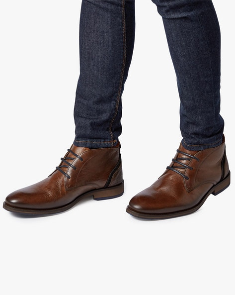 genuine leather footwear for men