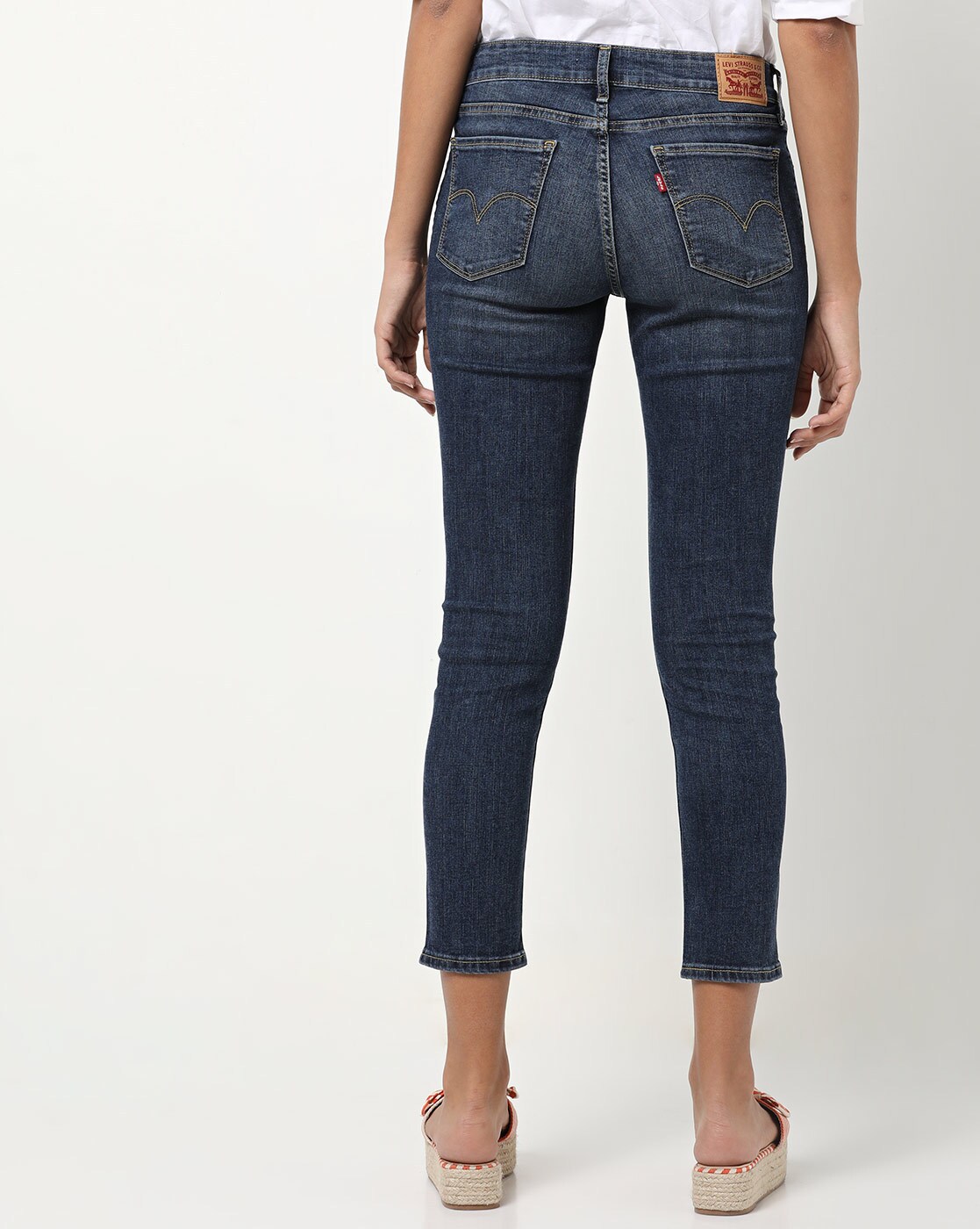 levi's cropped skinny jeans