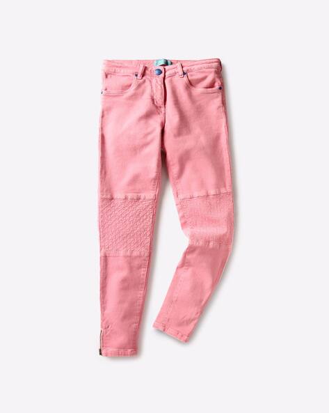 pink moto jeans