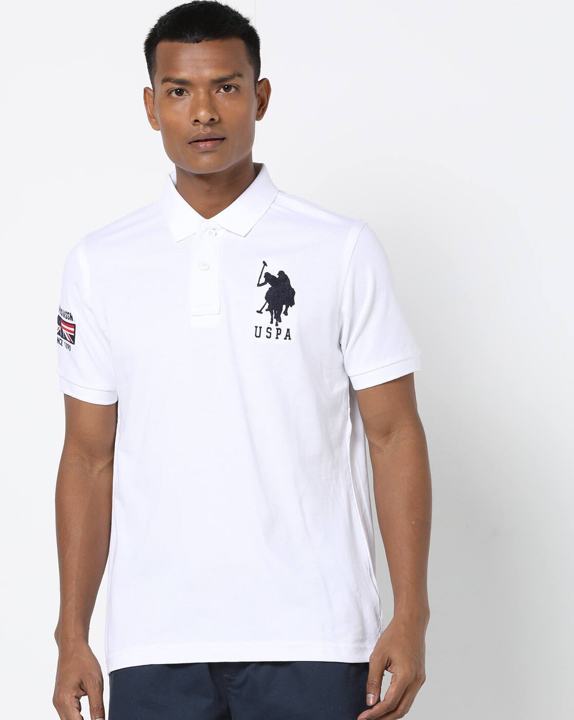 Buy White Tshirts for Men by U.S. Polo 