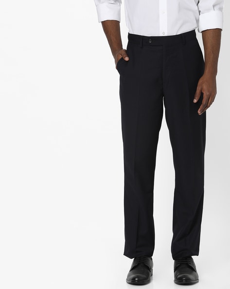 Buy Navy Blue Trousers  Pants for Women by Wills Lifestyle Online   Ajiocom
