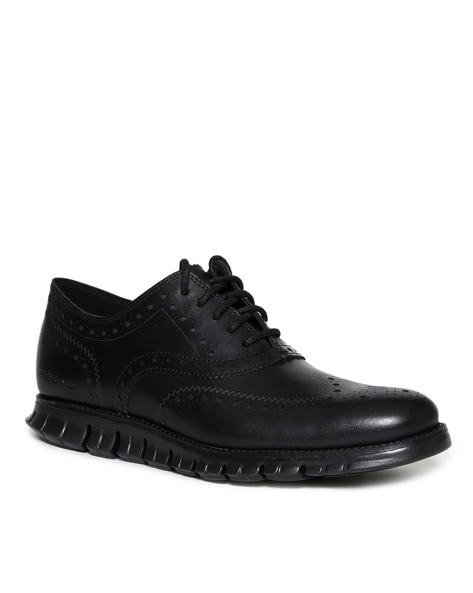 cole haan black and white oxfords