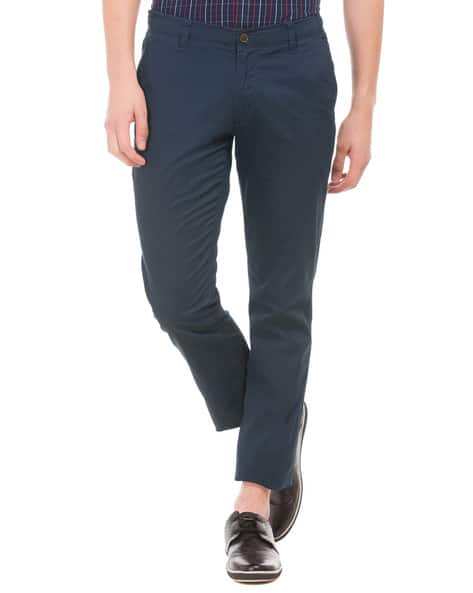 Buy Navy Trousers Pants for Men by ARROW Online