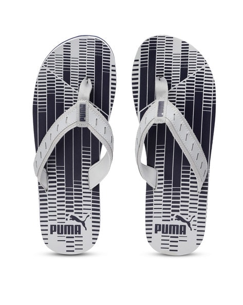 white strap flip flops