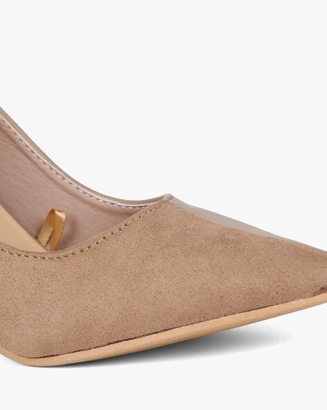 Buy Beige Heeled Shoes for Women by AJIO Online