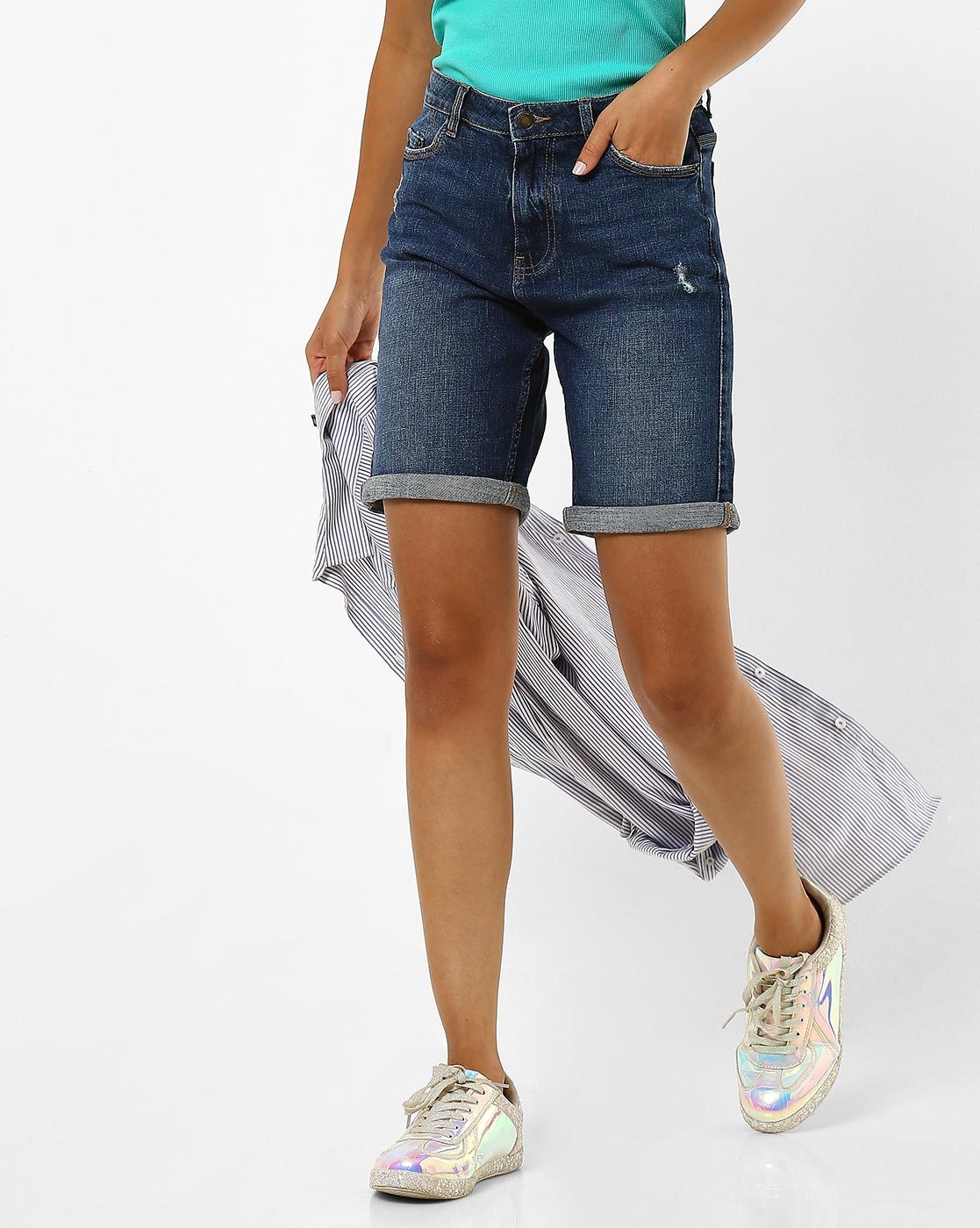 marks and spencer denim shorts