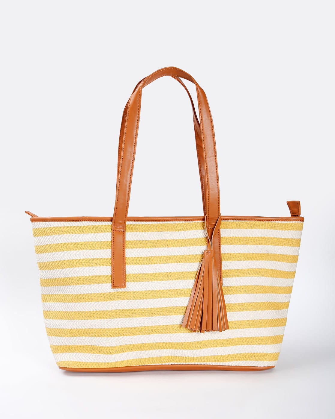 striped shoulder bag