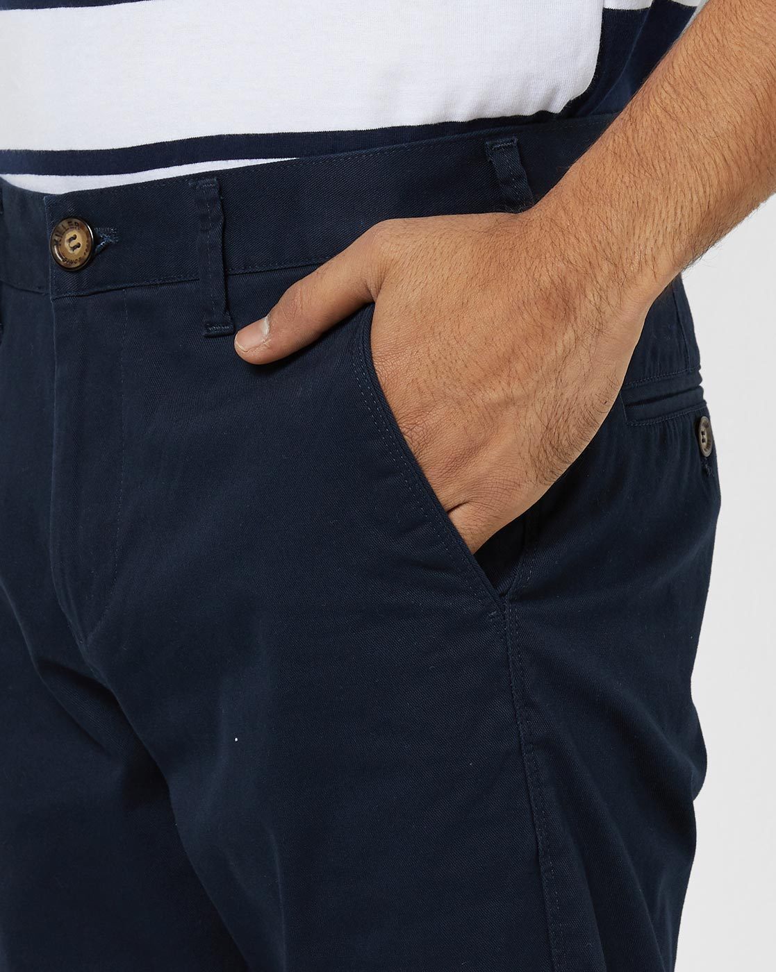 Buy Killer Men Navy Blue Comfort Slim Fit Self Design Formal Trousers -  Trousers for Men 7154252 | Myntra