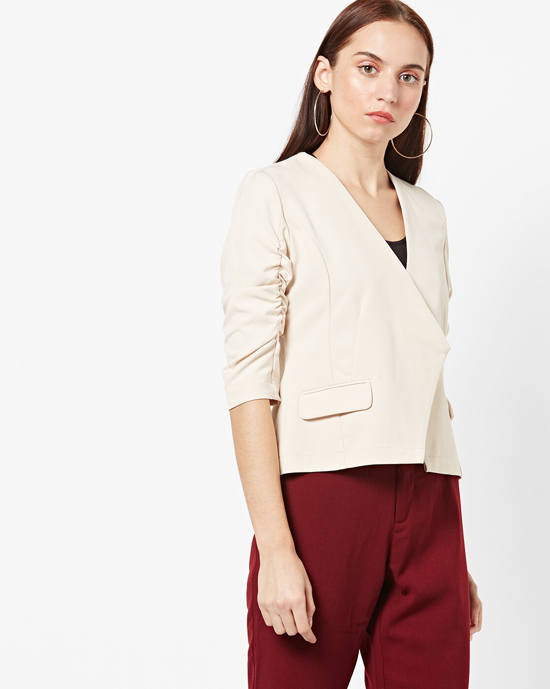 Buy Beige Jackets & Coats for Women by Fig Online