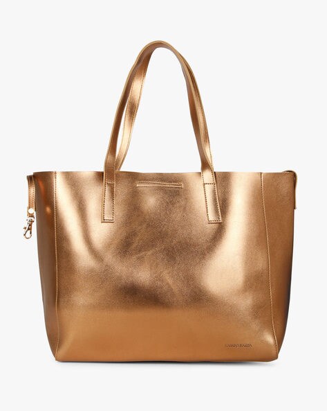 metallic tote handbags