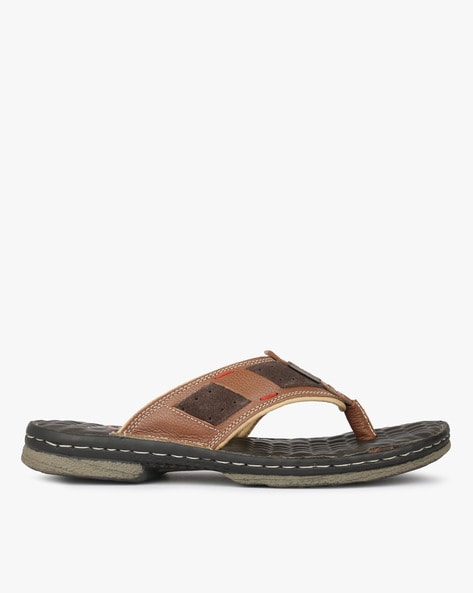 Lee Cooper Panelled Thong-Strap Slippers