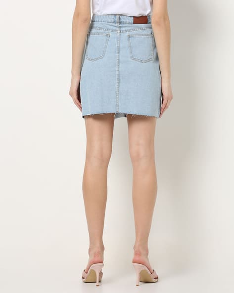 Buy Ice Blue Skirts for Women by AJIO 