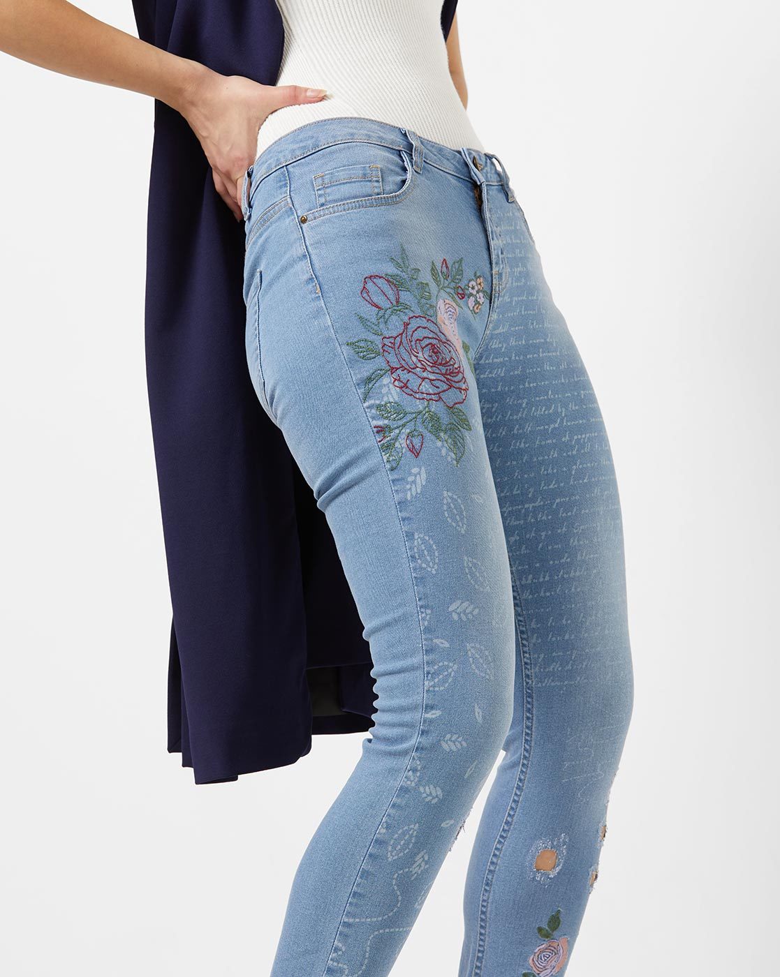 discount 80% Zara Jeggings & Skinny & Slim Black S WOMEN FASHION Jeans Jeggings & Skinny & Slim Embroidery 