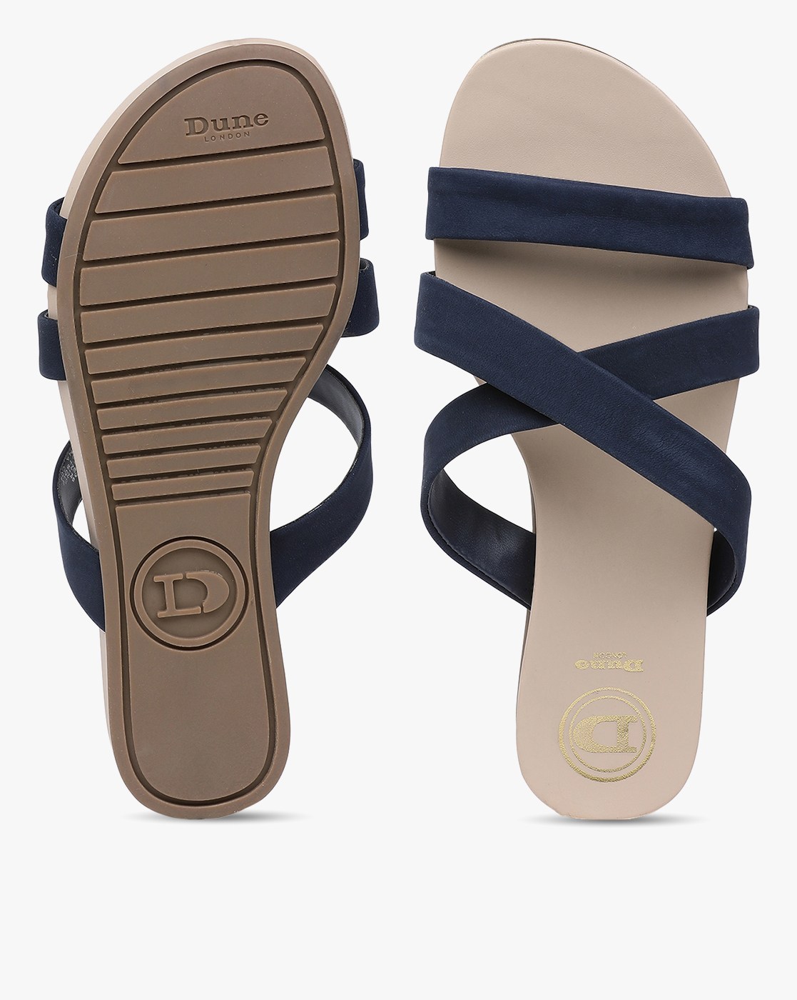 Dune best sale navy sandals