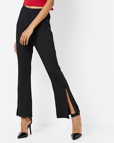 Buy Black Trousers u0026 Pants for Women by AJIO Online | Ajio.com