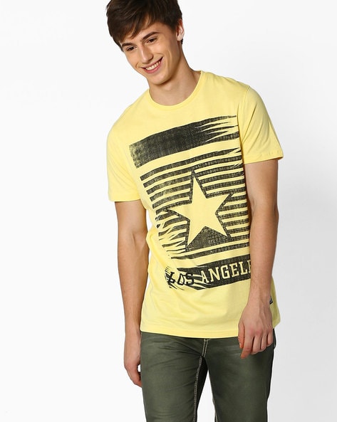 Buy Yellow Tshirts for Men by DNMX Online