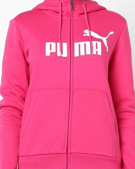 hot pink puma hoodie