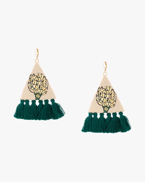 Teardrop Tassel Earrings in 2 Colors - The Magnolia Bliss