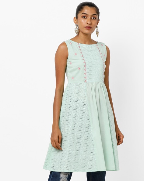 boat neck skater dress