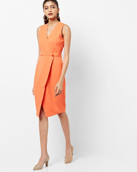 Buy Orange Dresses for Women by Closet London Online | Ajio.com