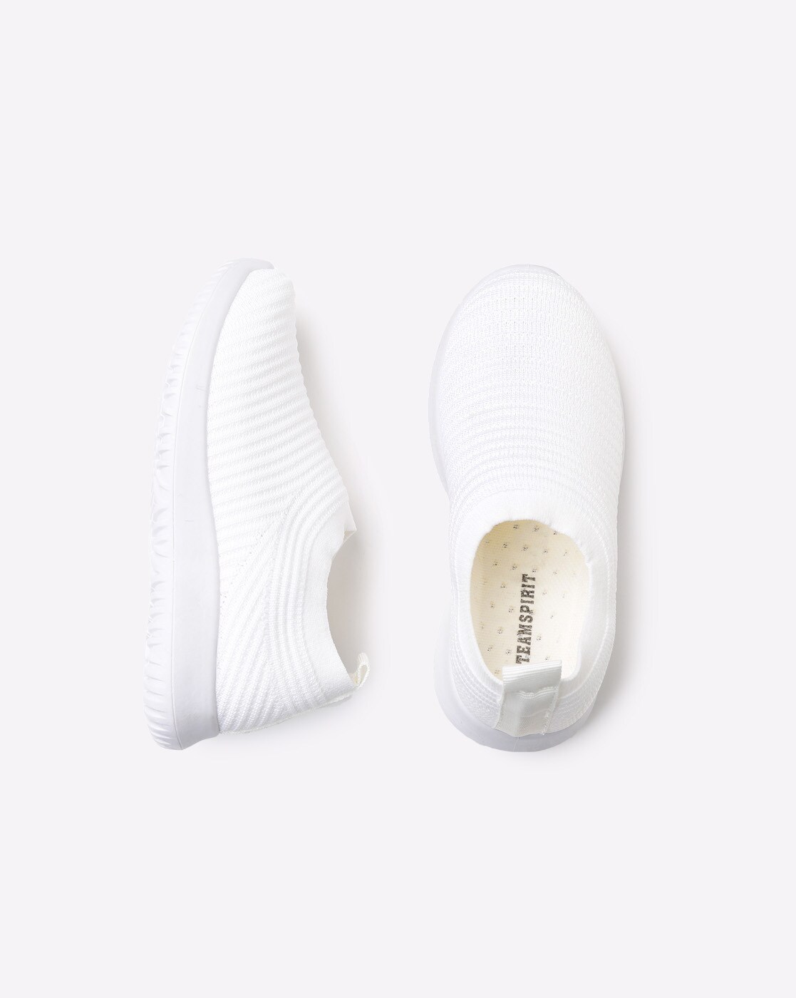 boys white slip on shoes