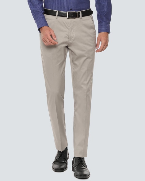 Buy Grey Trousers Pants For Men By Louis Philippe Online Ajio Com