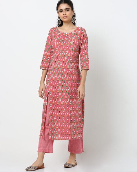 Buy Pink Kurtas for Women by AJIO Online