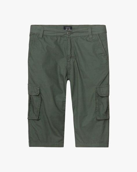 Wjnvfioo Cotton Below Knee Length 3/4 Long Shorts Men's Tactical Capri Pants  Multi Pocket Summer Work Cargo Pants | Amazon.com