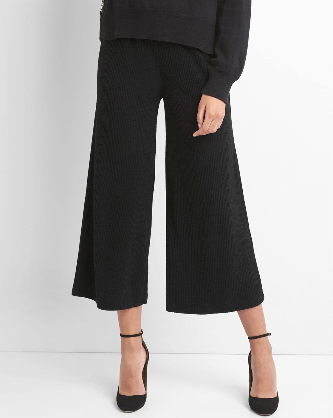 High Rise WideLeg Pleated Trousers with Washwell  Gap Factory