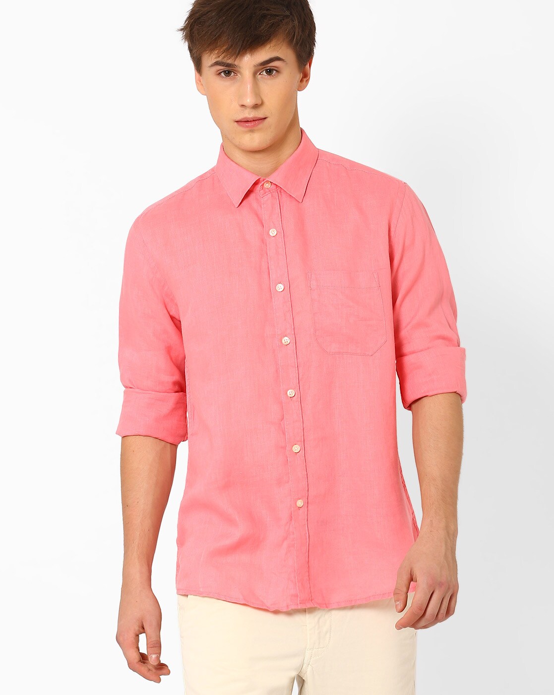 Buy Pink Shirts for Men by NETWORK Online | Ajio.com
