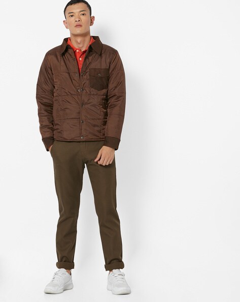 Buy Brown Jackets & Coats for Men by Campus Sutra Online