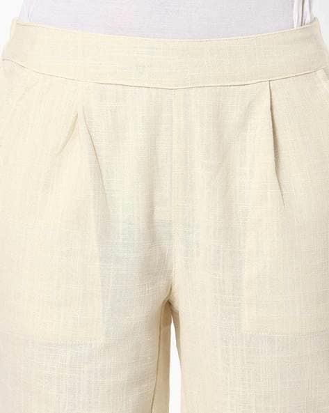 Plain Hot Pants White  Unimod Chic Fashion