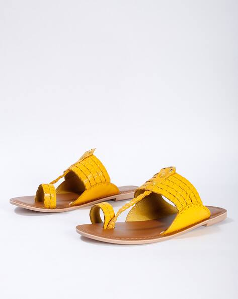 yellow sandals for women
