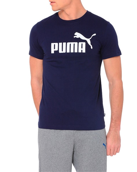 navy blue puma t shirt