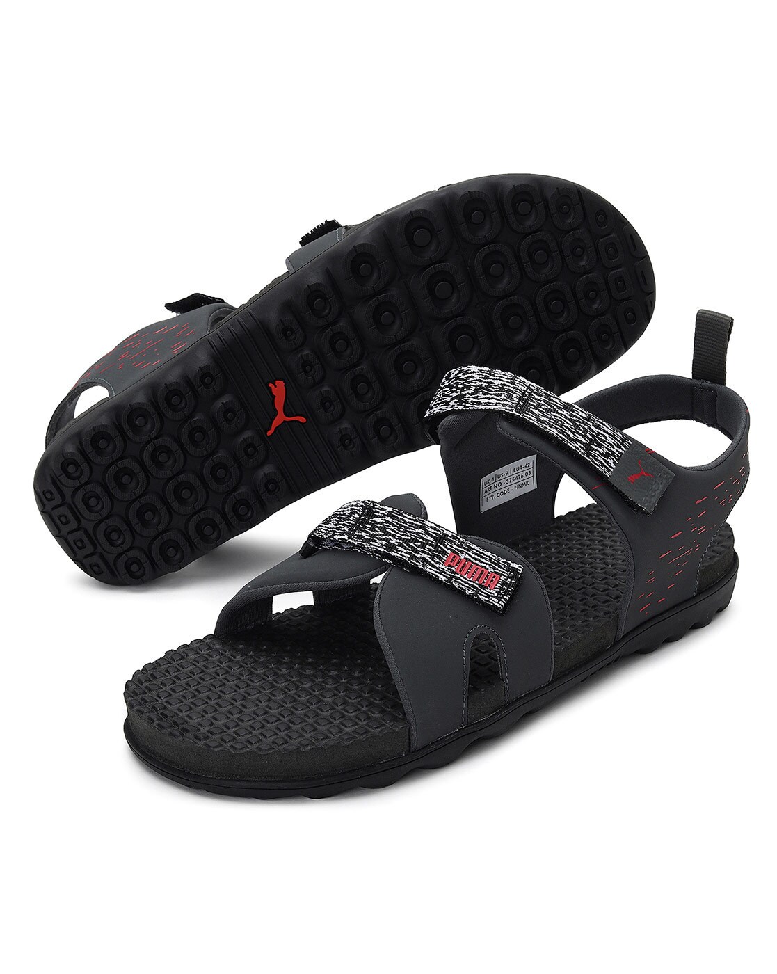 puma men grey sandals