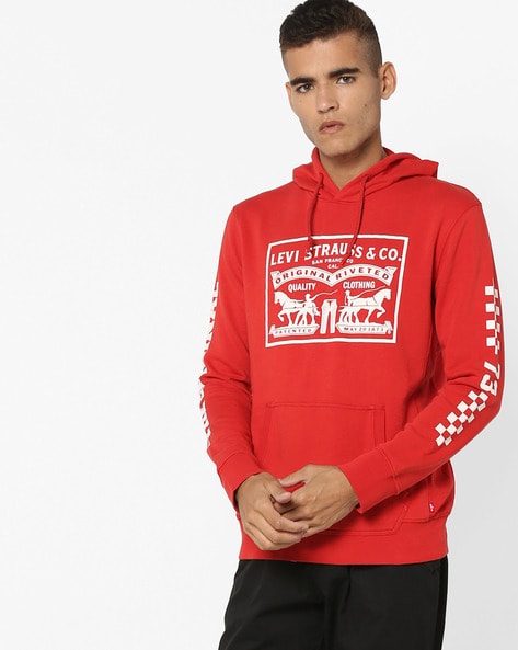 levi's red hoodie