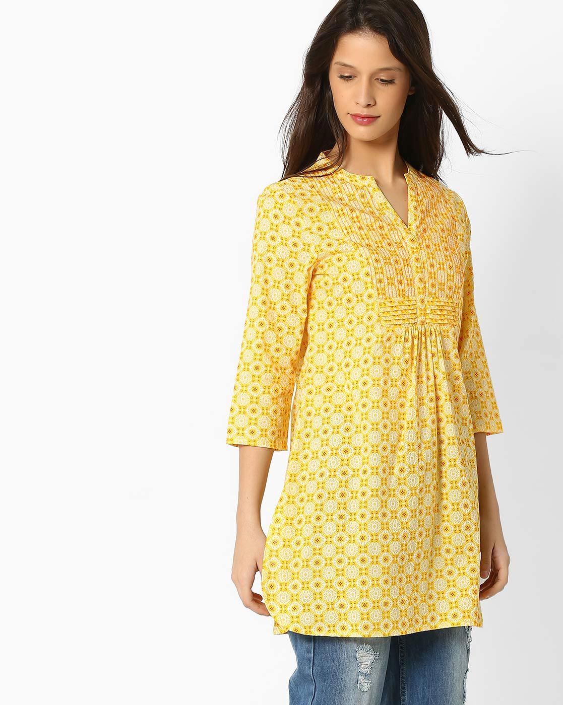 Buy Yellow Kurtas  Kurtis for Women by DIYA TRENDS Online  Ajiocom