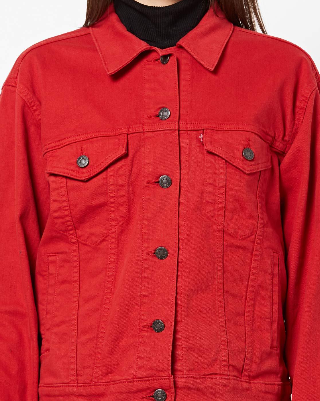 levi's red denim jacket