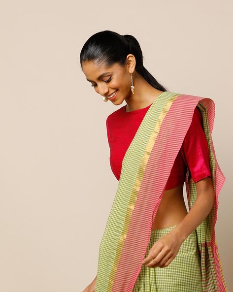 Buy Green Sarees for Women by AA-HA!! Online | Ajio.com