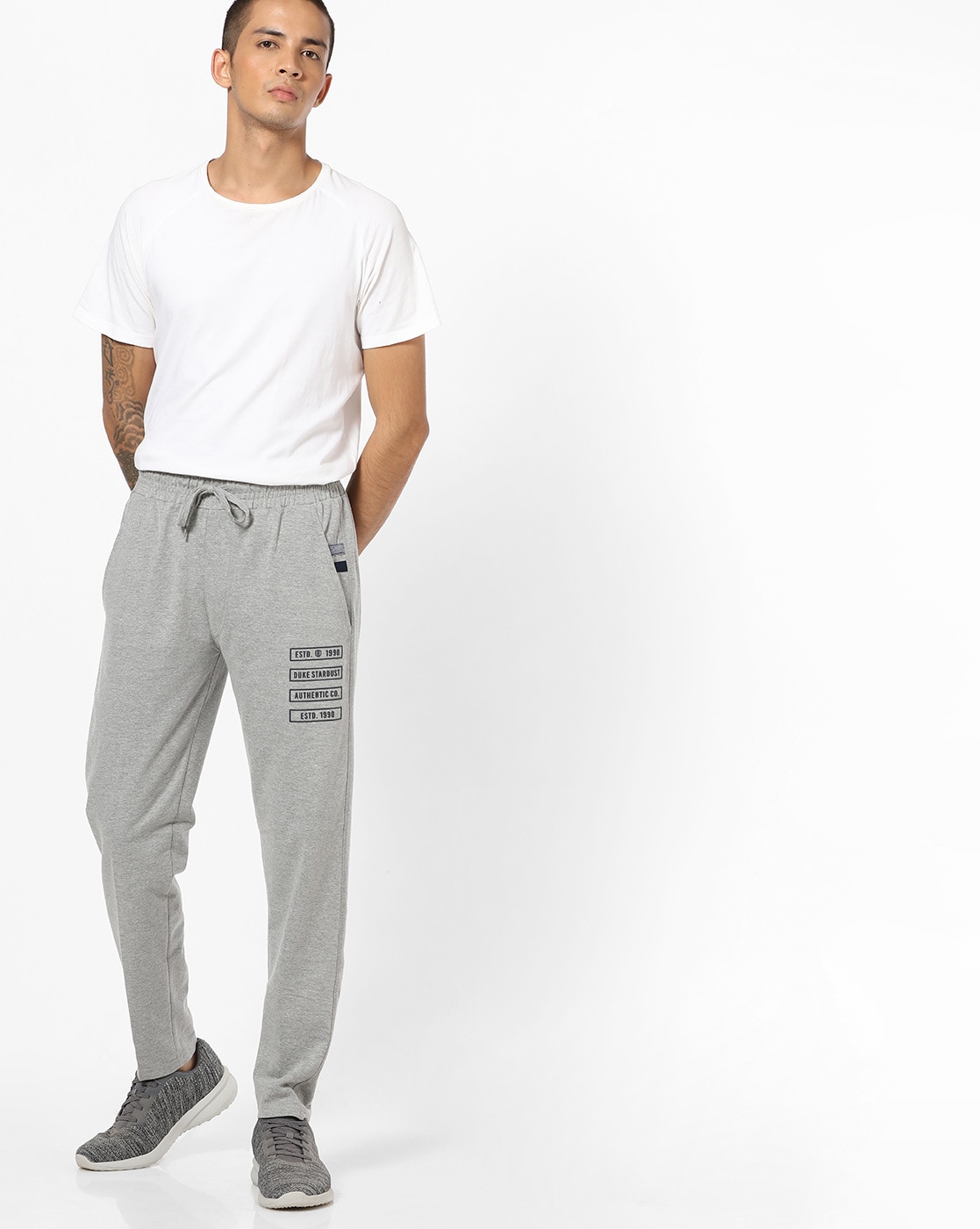 Buy Grey Track Pants for Men by DUKE Online Ajio