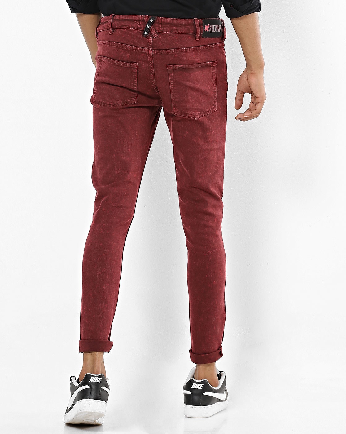 Womens Farrah Skinny Ltt Lt Maroon Peak