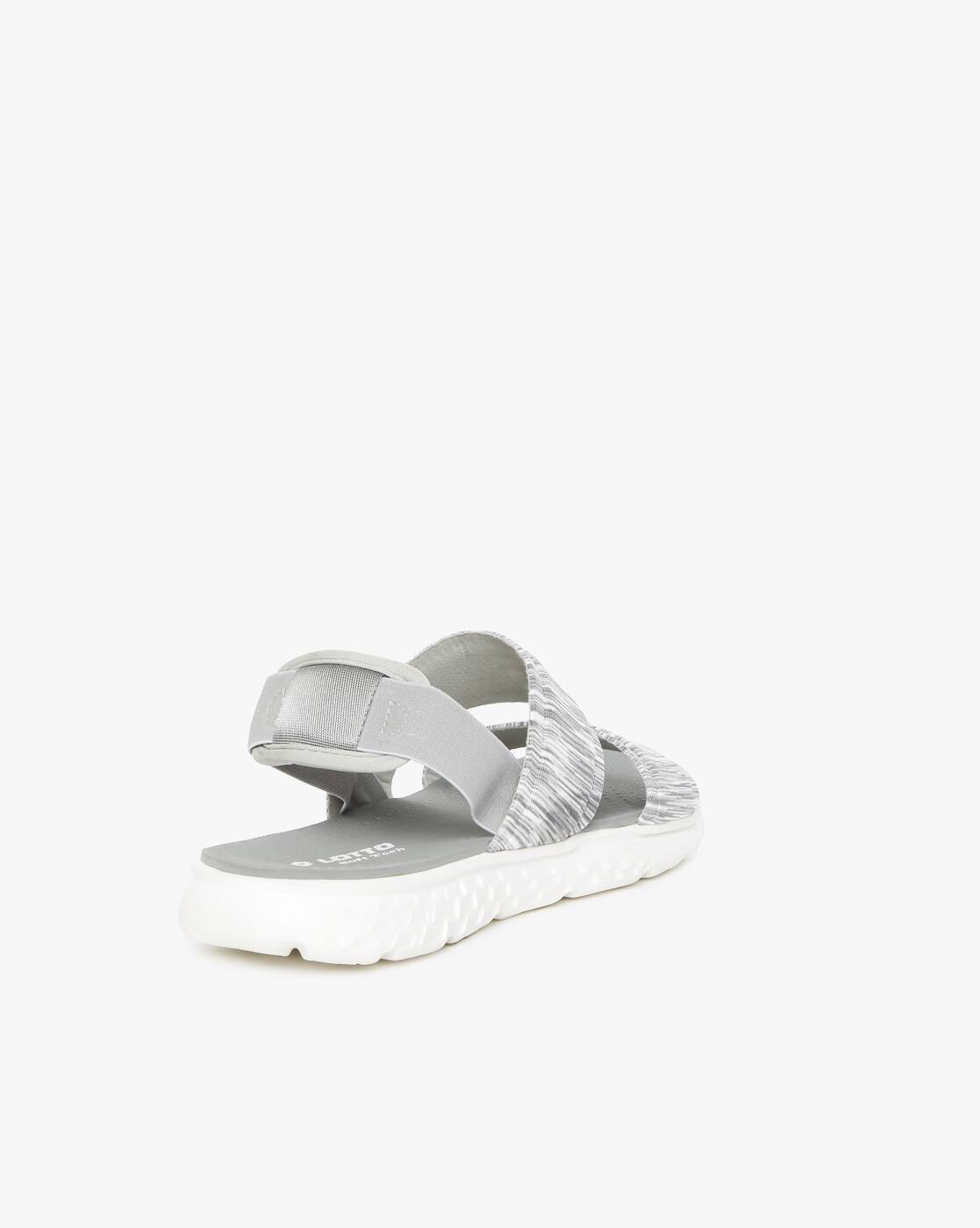 lotto printed sling black sports sandals