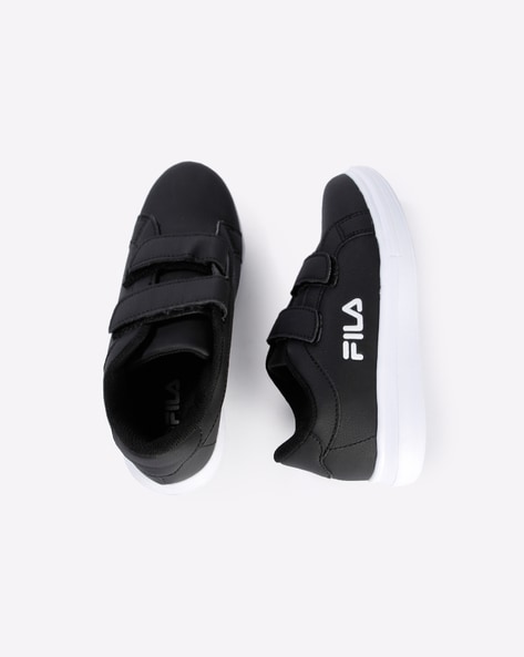 fila black slip ons