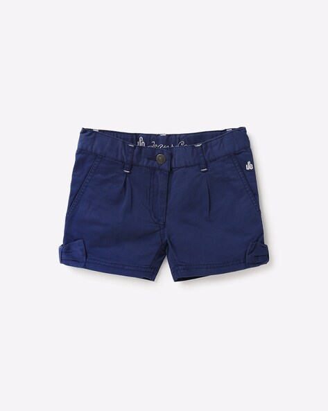 navy blue cotton shorts