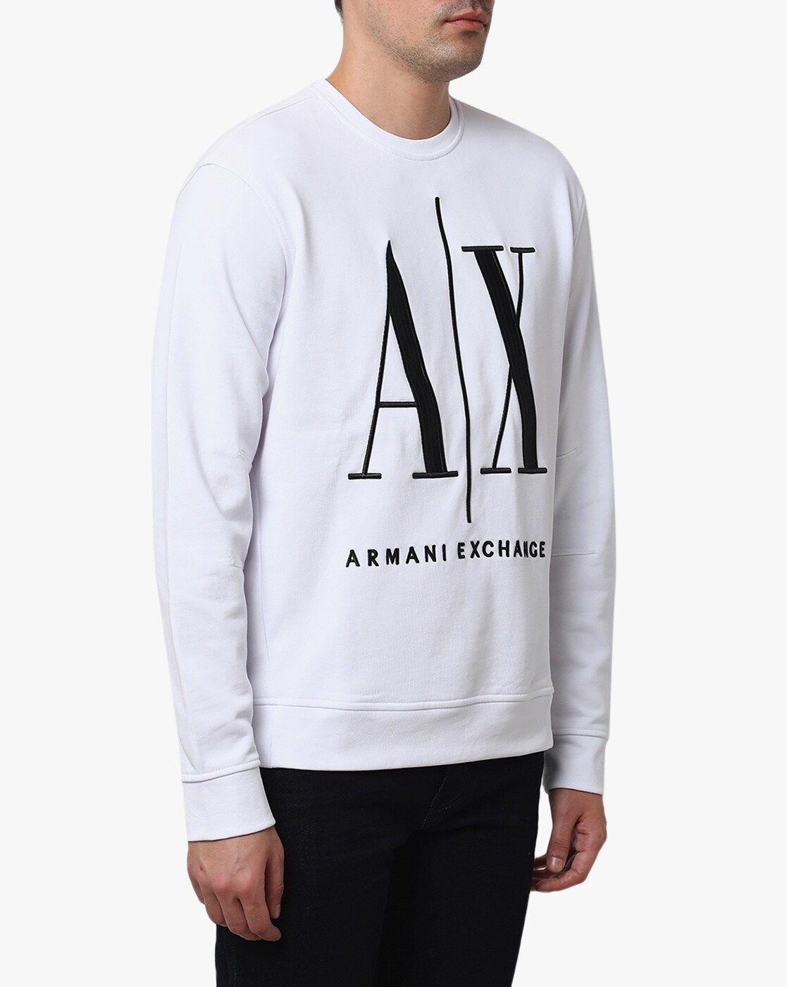 Buy White Sweatshirt & Hoodies for Men by ARMANI EXCHANGE Online 