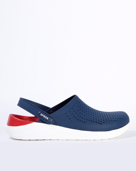 crocs navy blue clogs