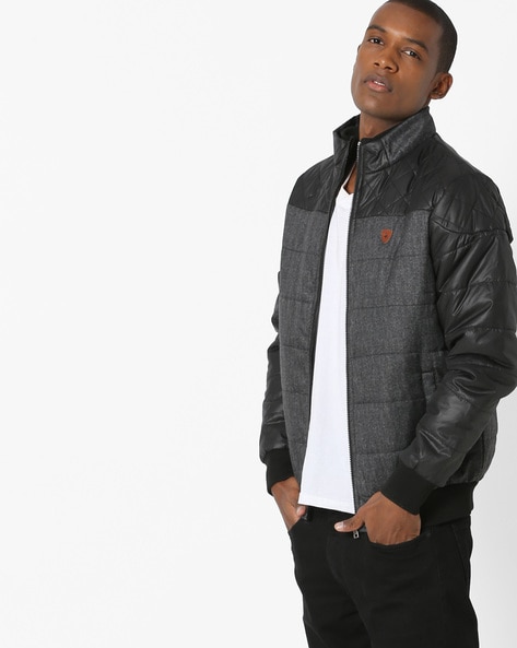 dark grey bomber