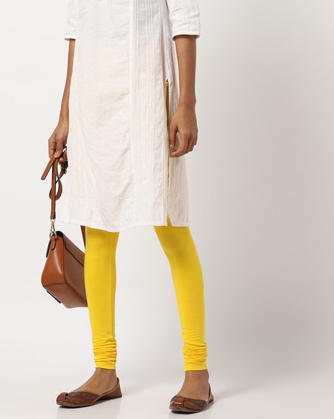 Buy Vyom Pure Silk Yellow Kurta With Red Dupatta & Leggings Set For  Girls/Women at Amazon.in